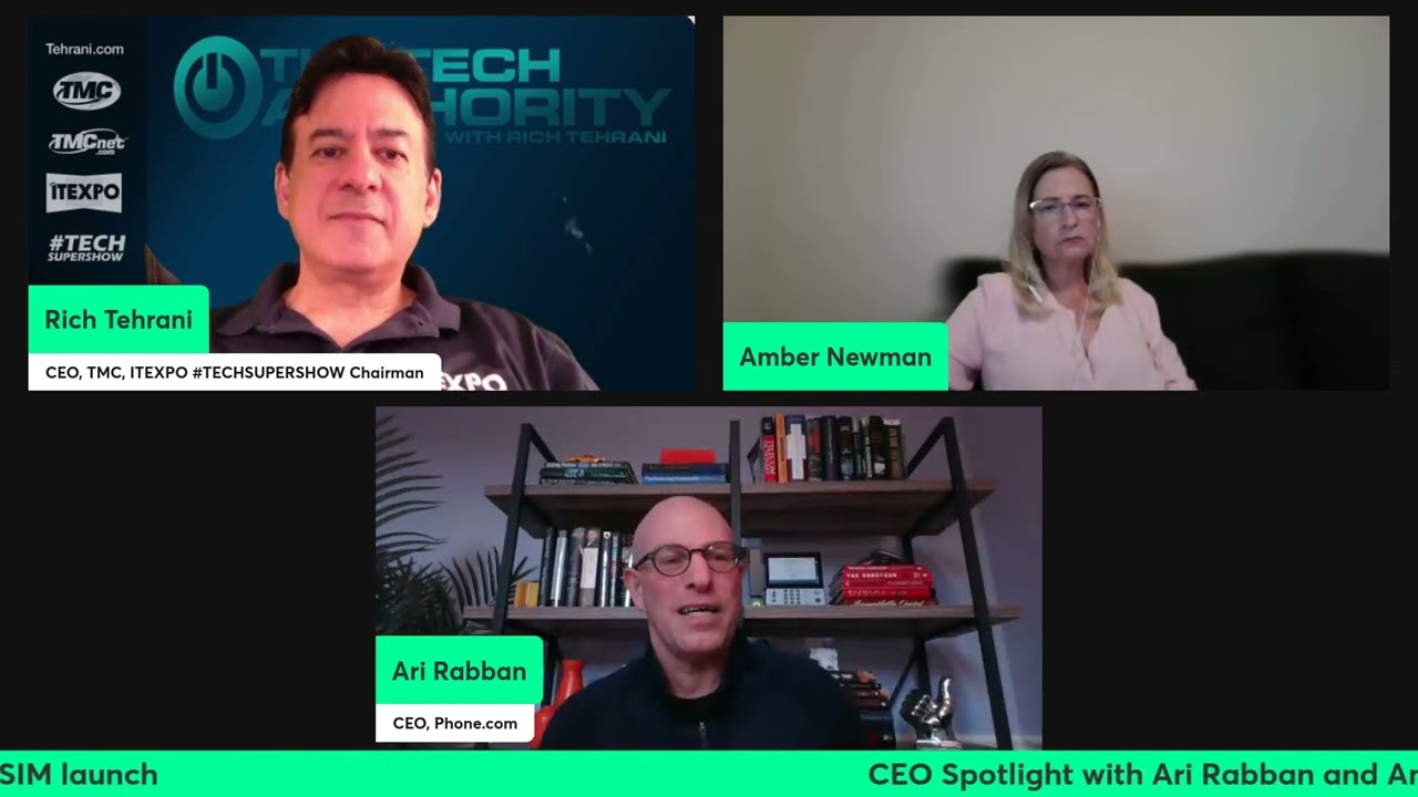 CEO Spotlight with Ari Rabban and Amber Newman of Phone.com about their exciting ProSIM launch