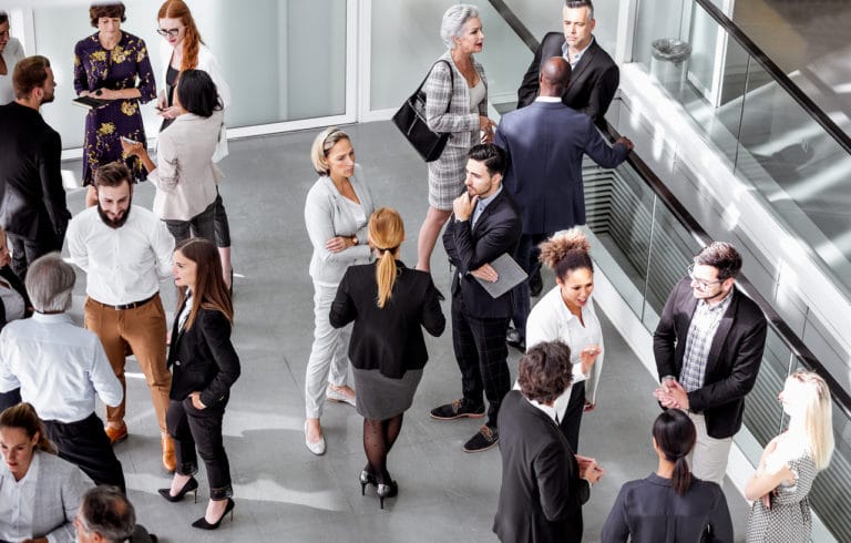 Business people at a conference event