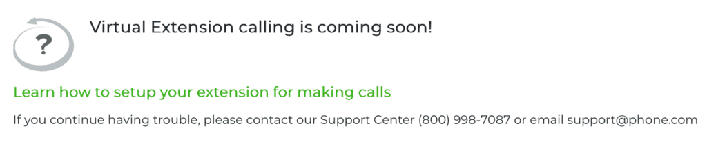 Phone.com Web Calling