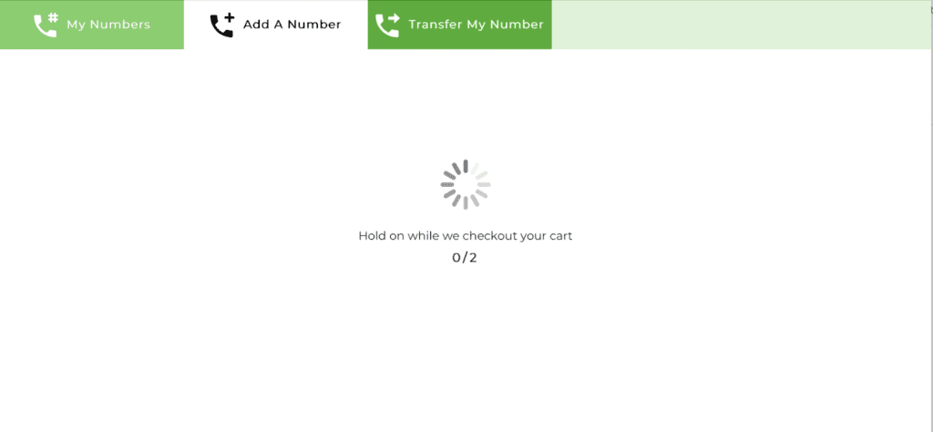 Purchase phone numbers